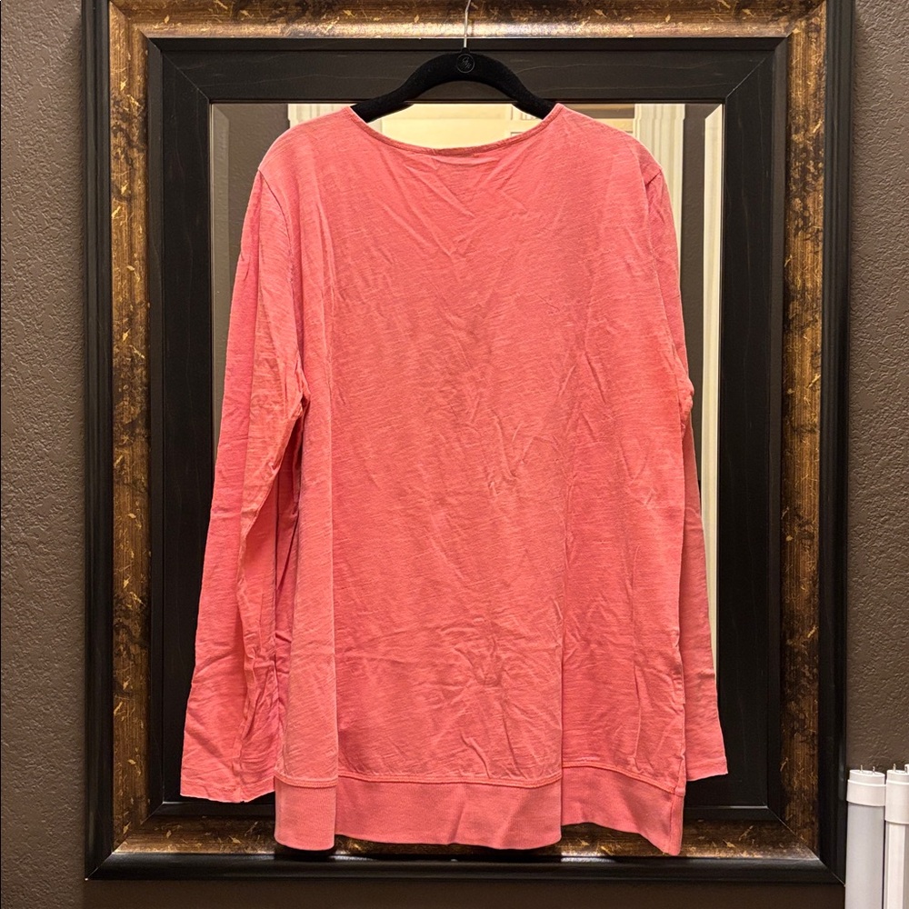 Sundance Coral Embroidered Long Sleeve Top - Picture 5 of 6